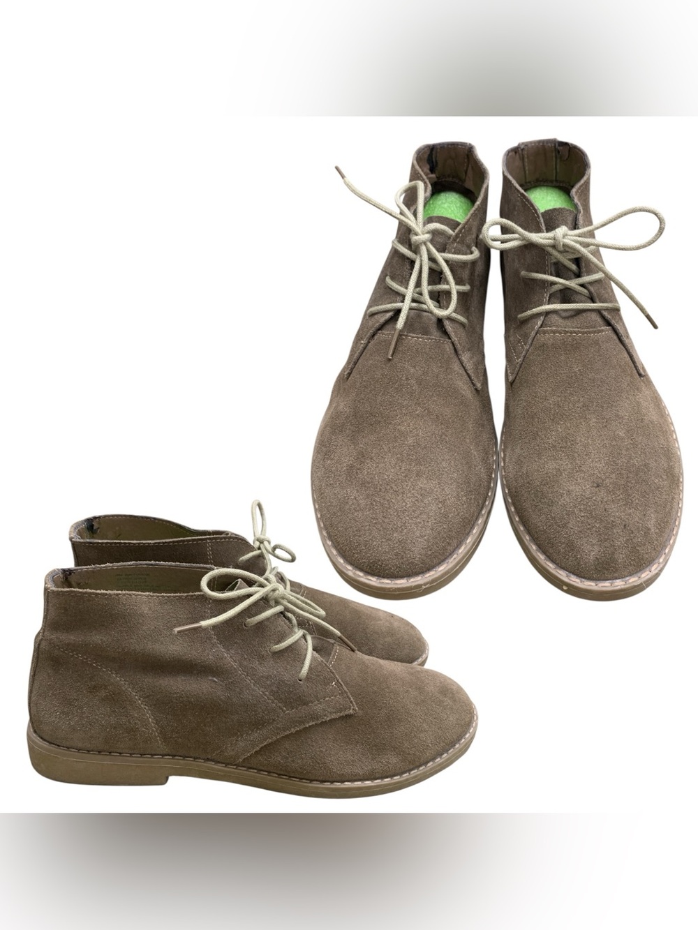 West & Vine Taupe Suede Chukka Boots - Classic Lace-Up Comfort S10